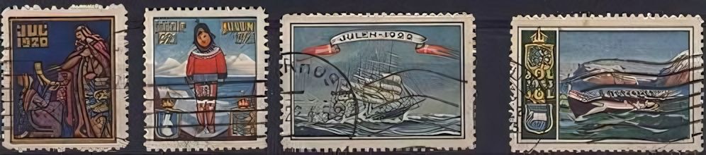 Julemærker stamps from Denmark