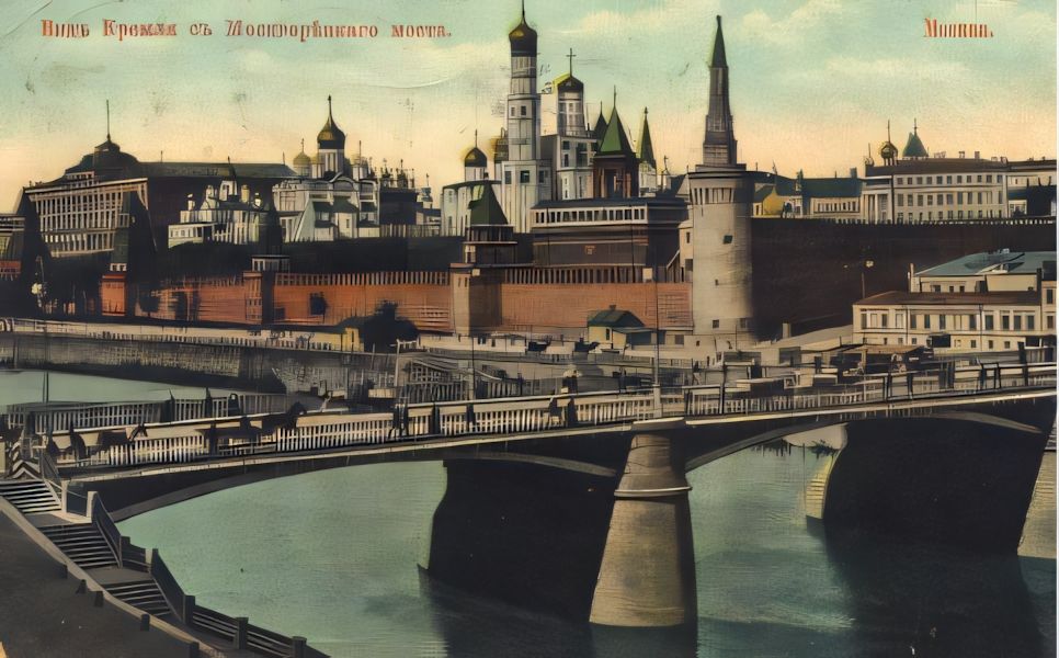 An old and vintage Russian postcard