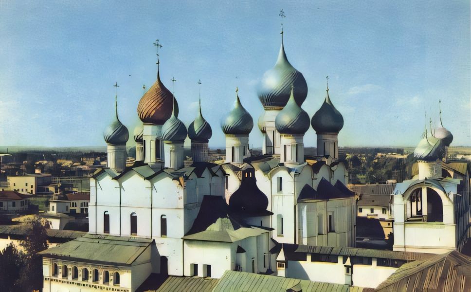 An old and vintage Russian postcard